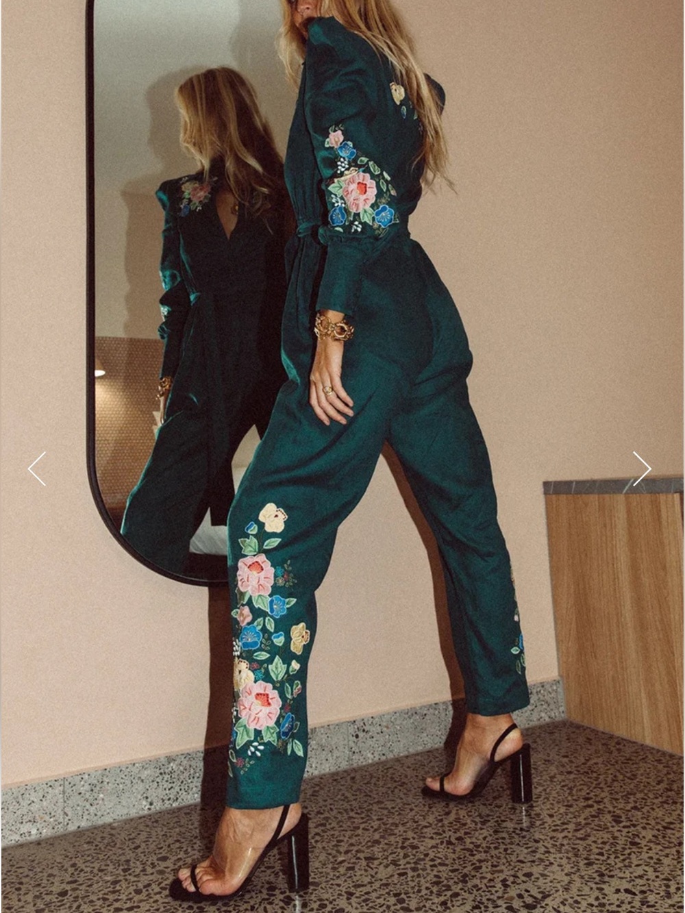 Rare CU Blue/Green She Rides Wild Horses jumpsuit BNWT - Picture 2 of 11